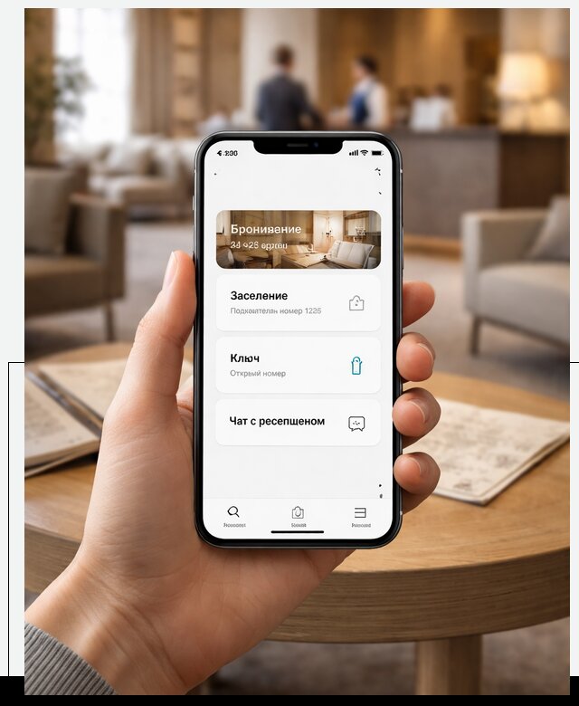Мобильное приложение для гостей отеля в Лиски, управление сервисом